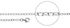Ankerkette Silber oval Stärke 2,6mm