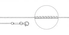 Venezianerkette quadratisch Silber diamantiert Stärke 1,2mm