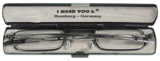 Reise-Lesebrille 9mm, antik silber, G5500