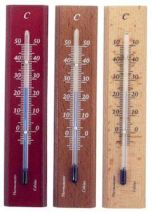 Zimmerthermometer Mahagoni lackiert